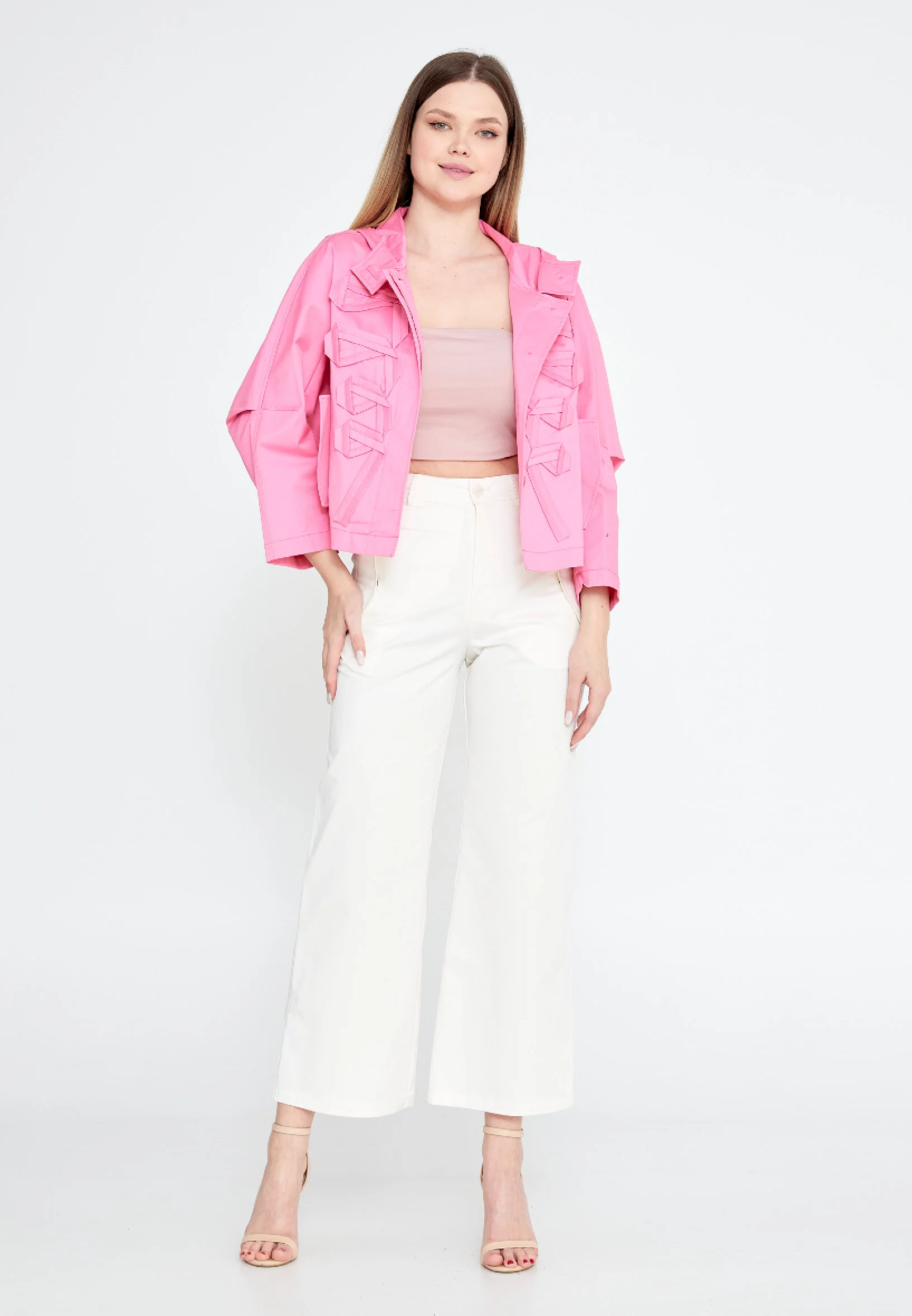Solid Color Regular Raincoat ber23y8102 - Image 9