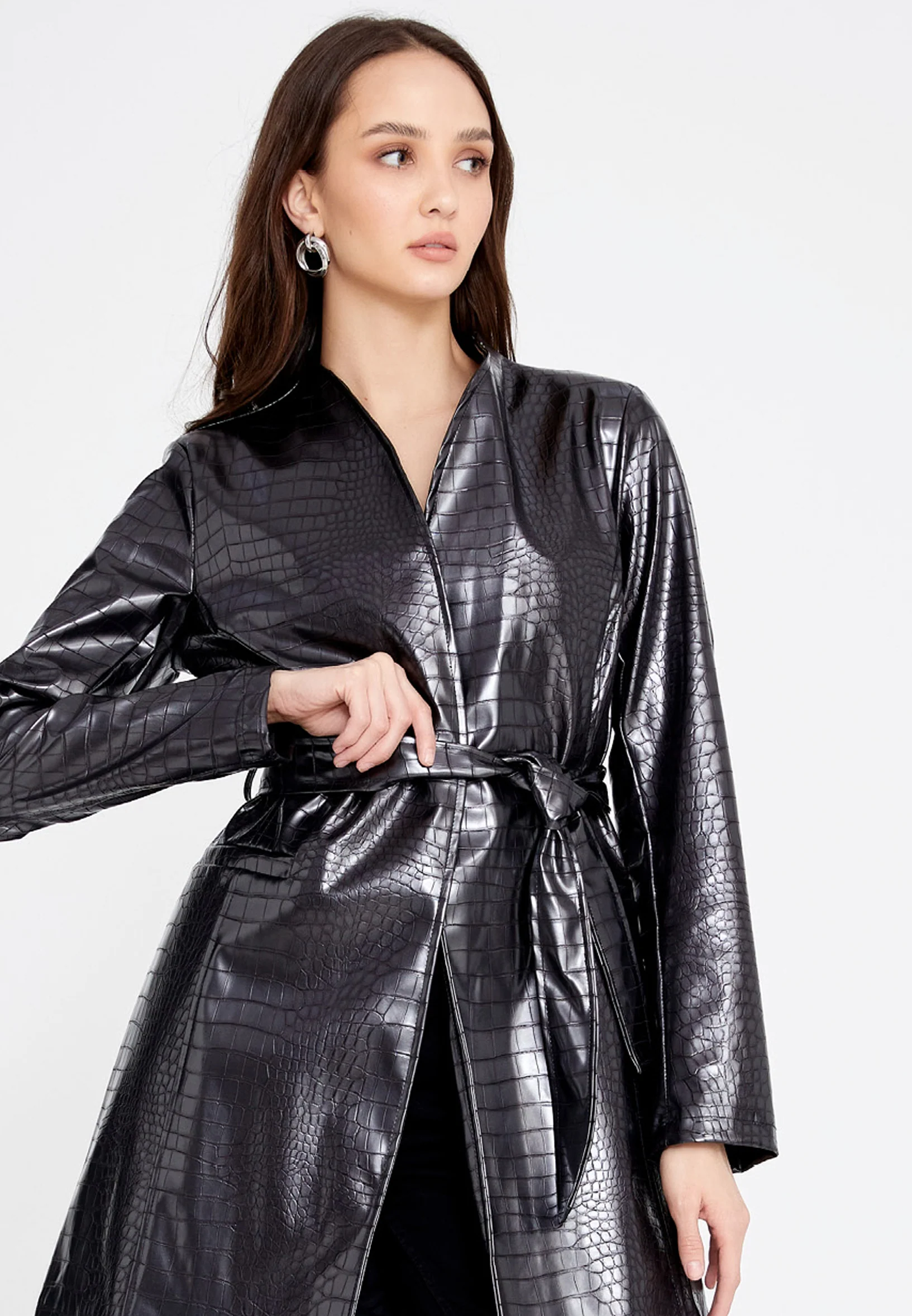 Solid Color Regular Raincoat eslzeg2391