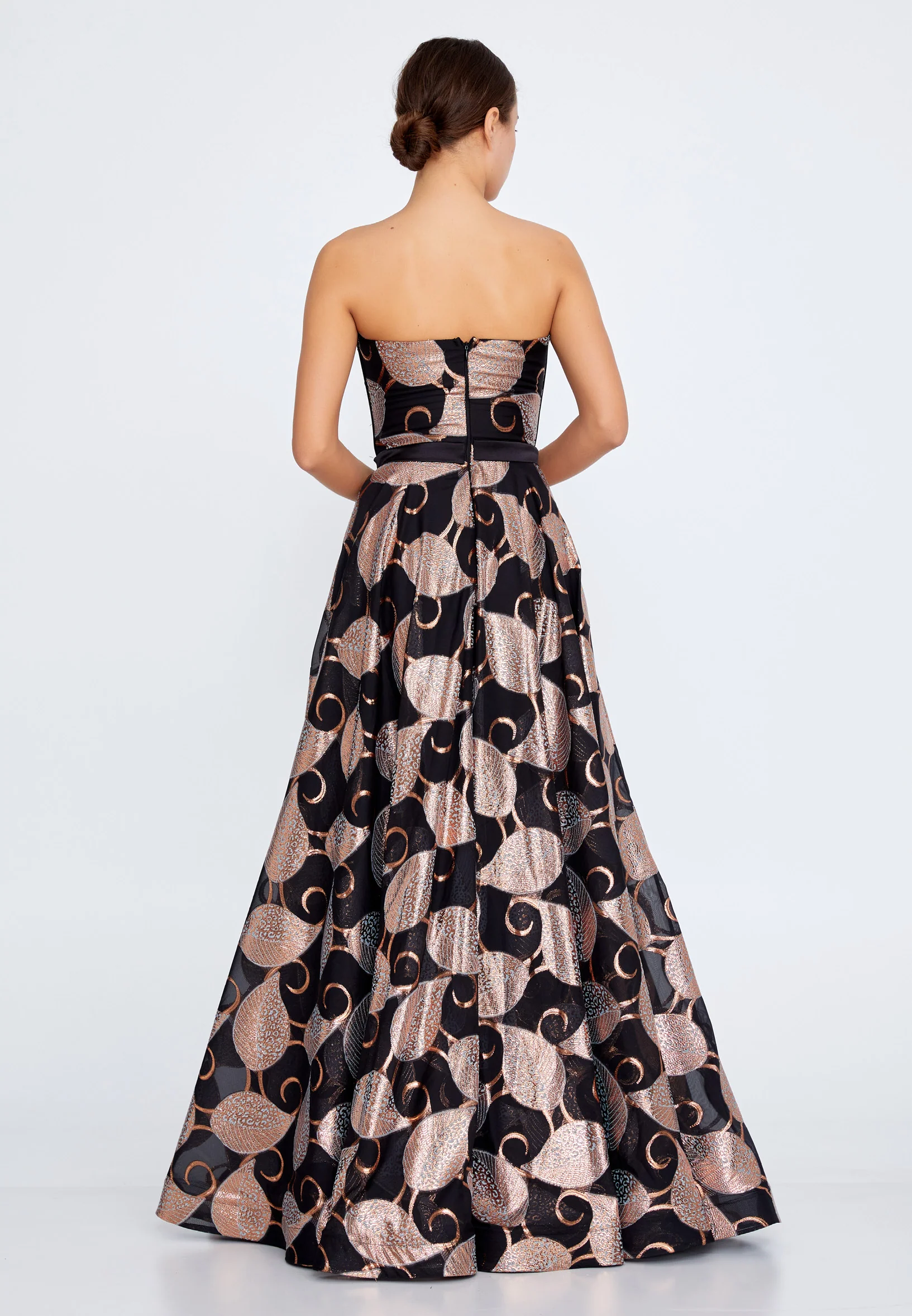 Strapless Maxi Chiffon A - Line Regular Prom Dress liw1328 - Image 2
