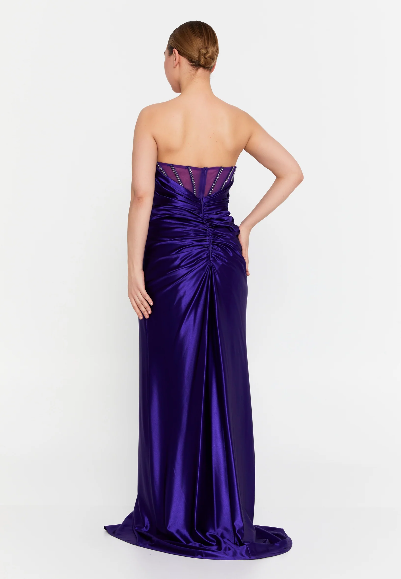 Strapless Maxi Lycra Mermaid Regular Wedding Guest Dress msp77313 - Image 22