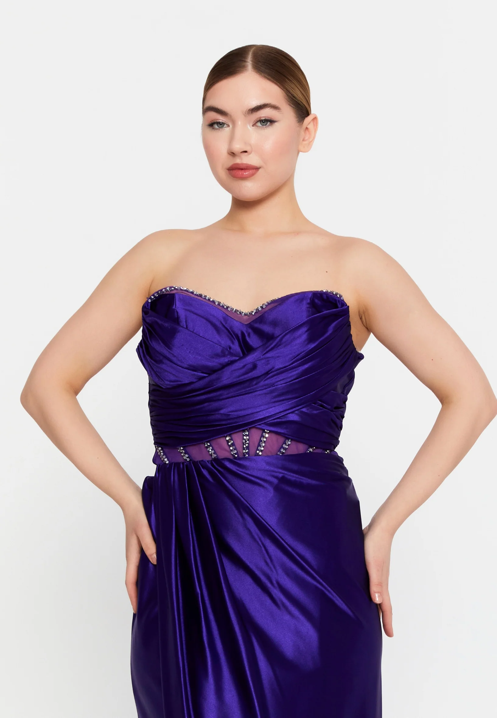 Strapless Maxi Lycra Mermaid Regular Wedding Guest Dress msp77313 - Image 24