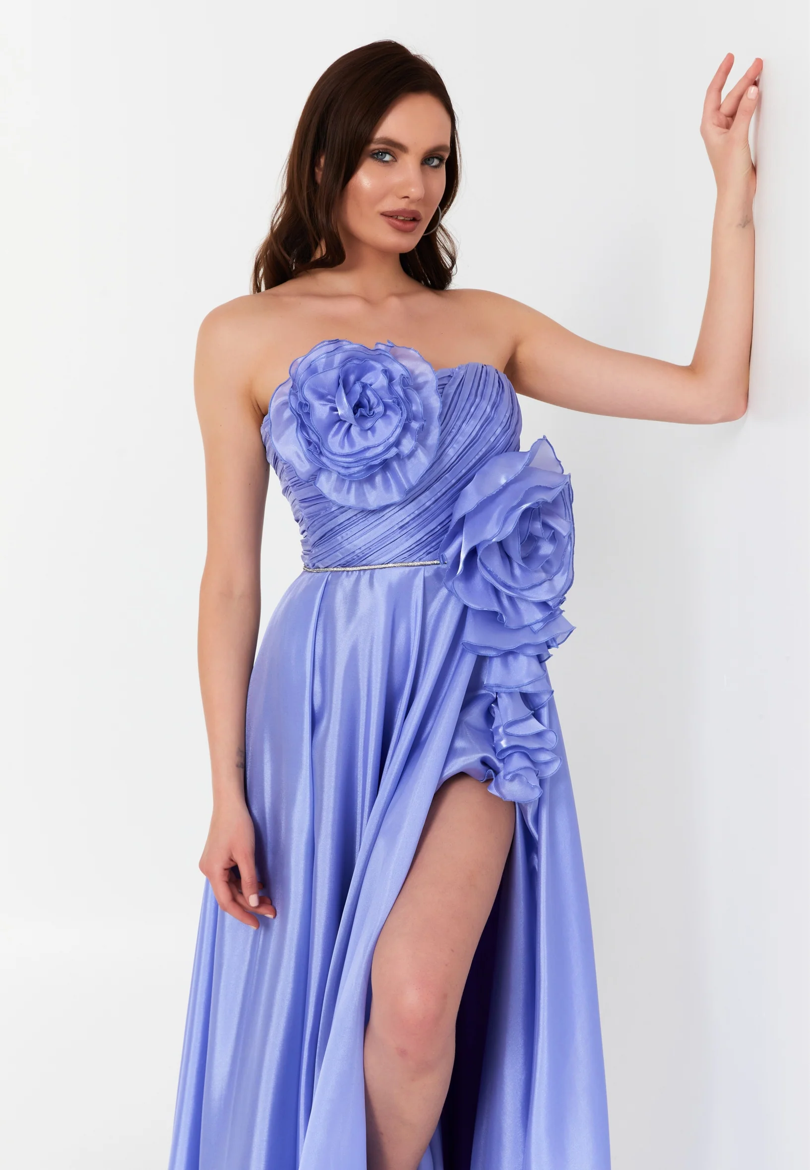 Strapless Maxi Polyester Column Regular Prom Dress prl045 - Image 2