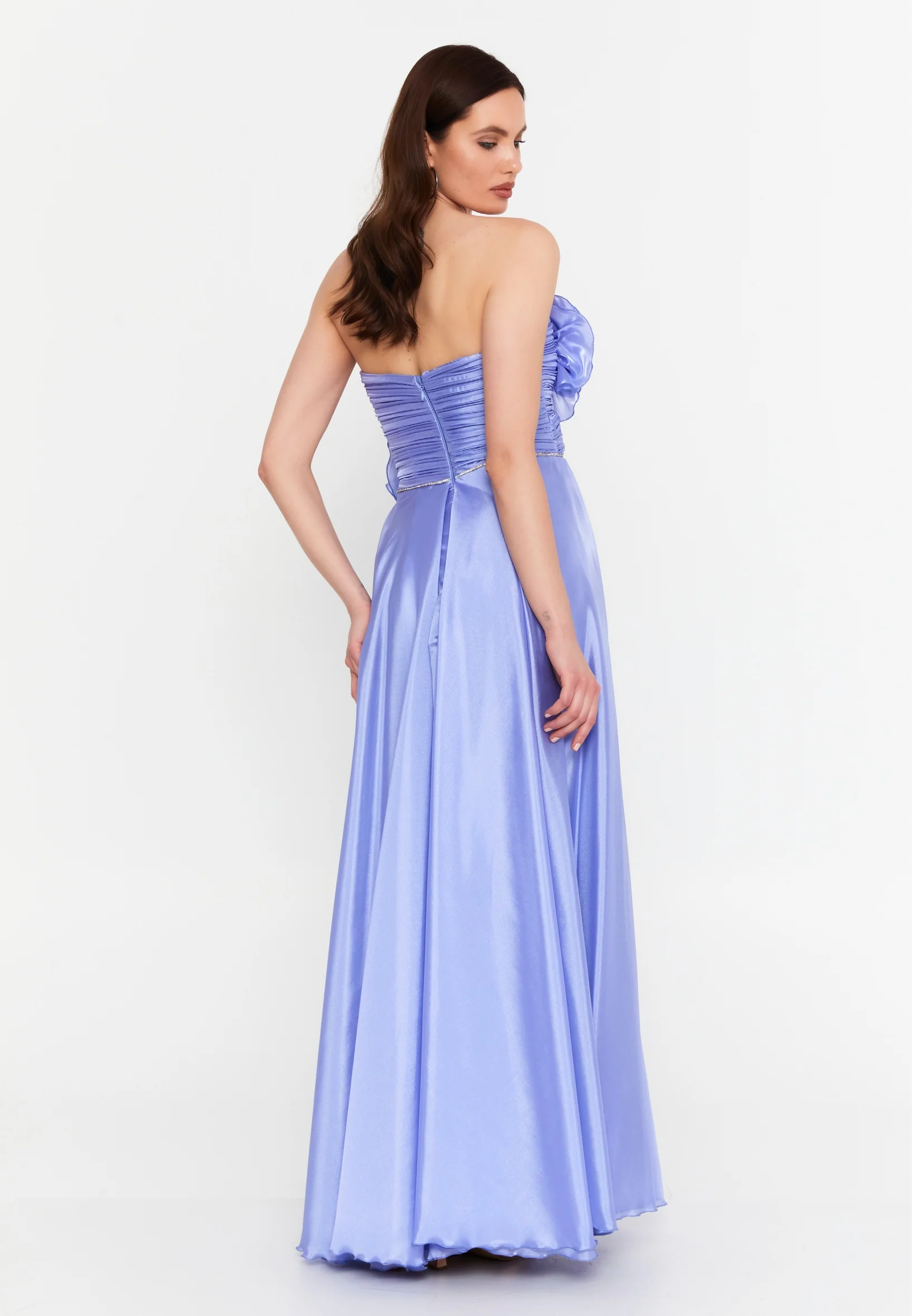 Strapless Maxi Polyester Column Regular Prom Dress prl045 - Image 3