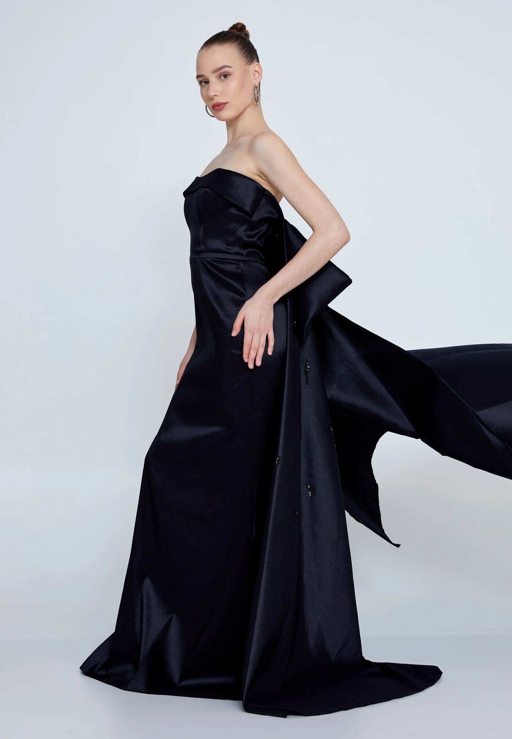 Strapless Maxi Polyester Mermaid Regular Wedding Guest Dress omn0244 - Image 8