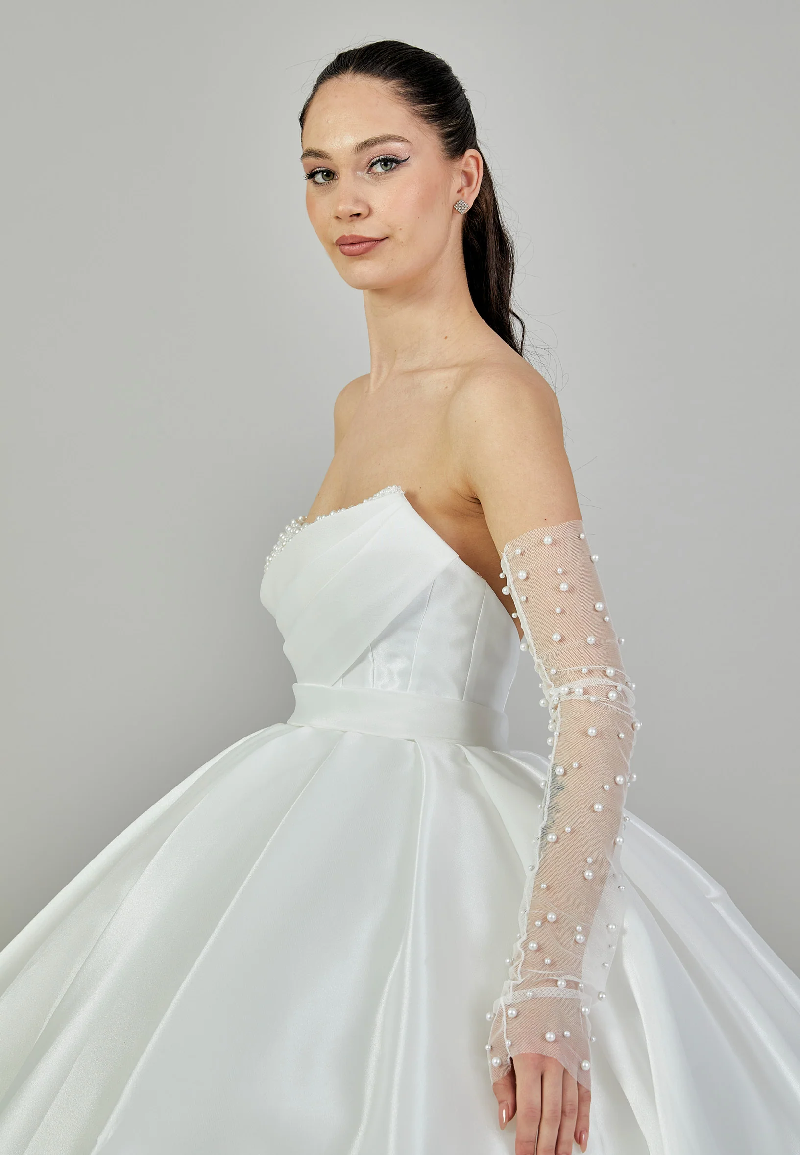 Strapless Maxi Polyester Regular Wedding Dress abb24010 - Image 2