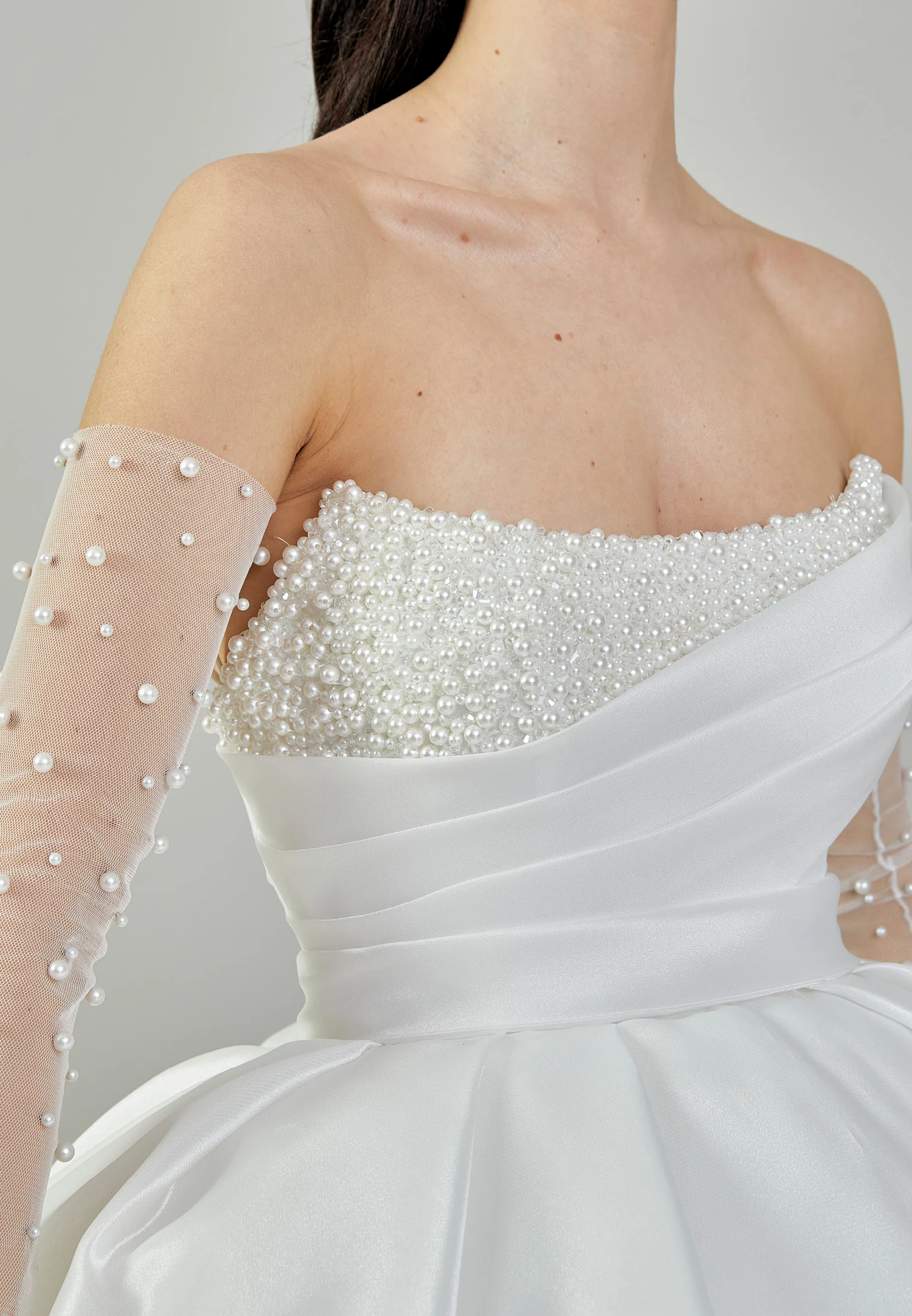 Strapless Maxi Polyester Regular Wedding Dress abb24010 - Image 4