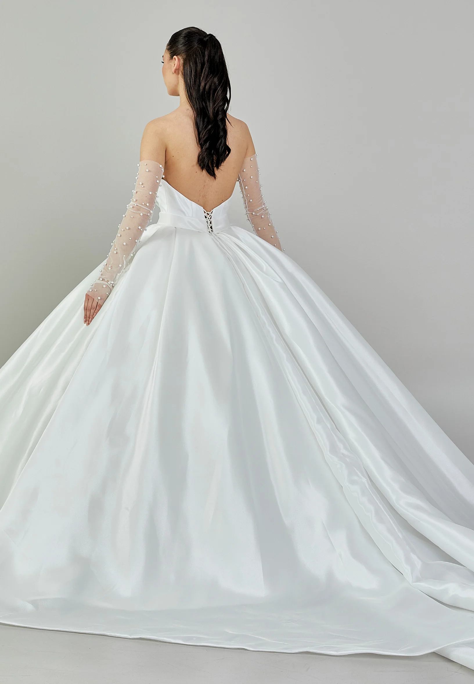 Strapless Maxi Polyester Regular Wedding Dress abb24010 - Image 5