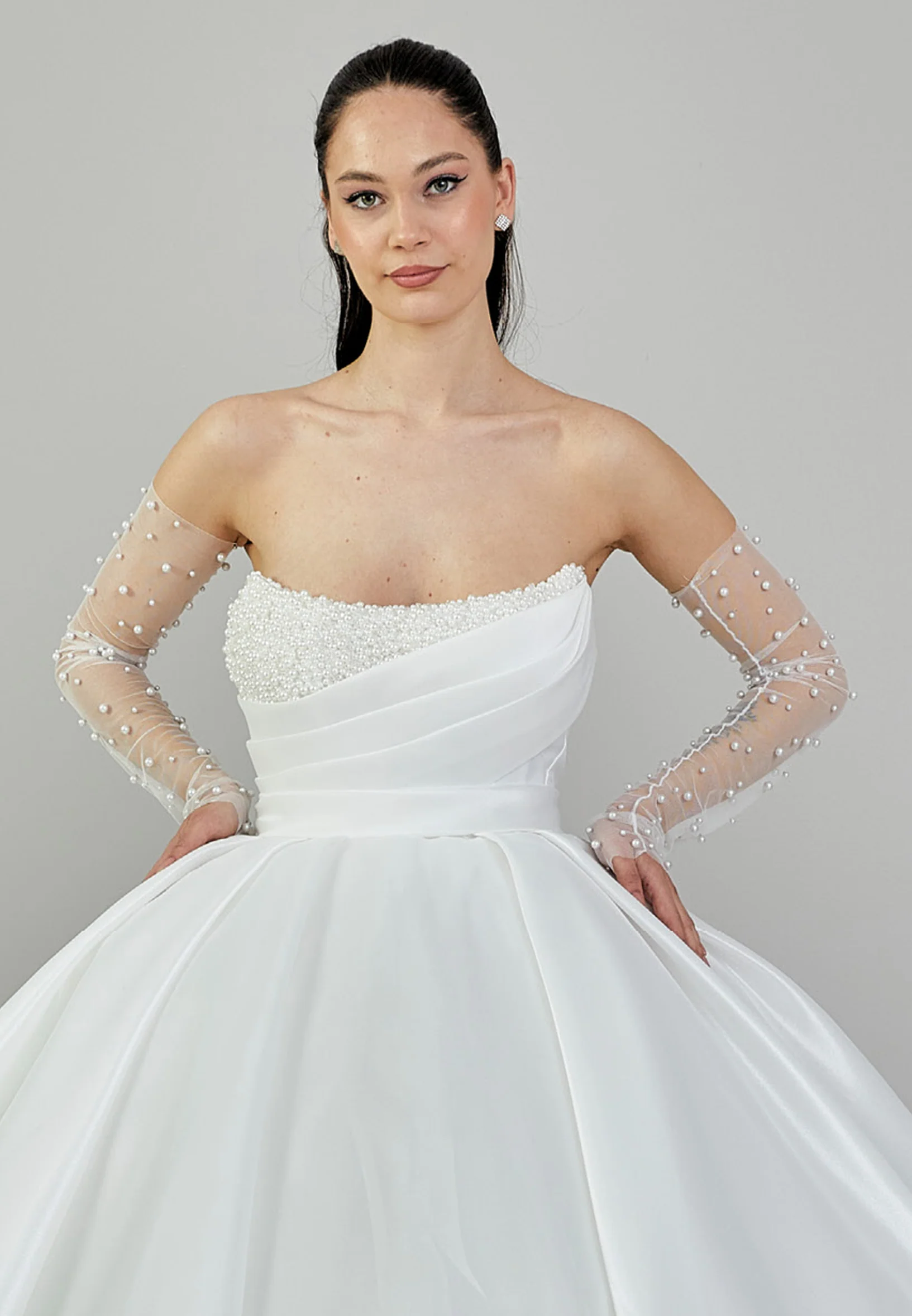 Strapless Maxi Polyester Regular Wedding Dress abb24010 - Image 7