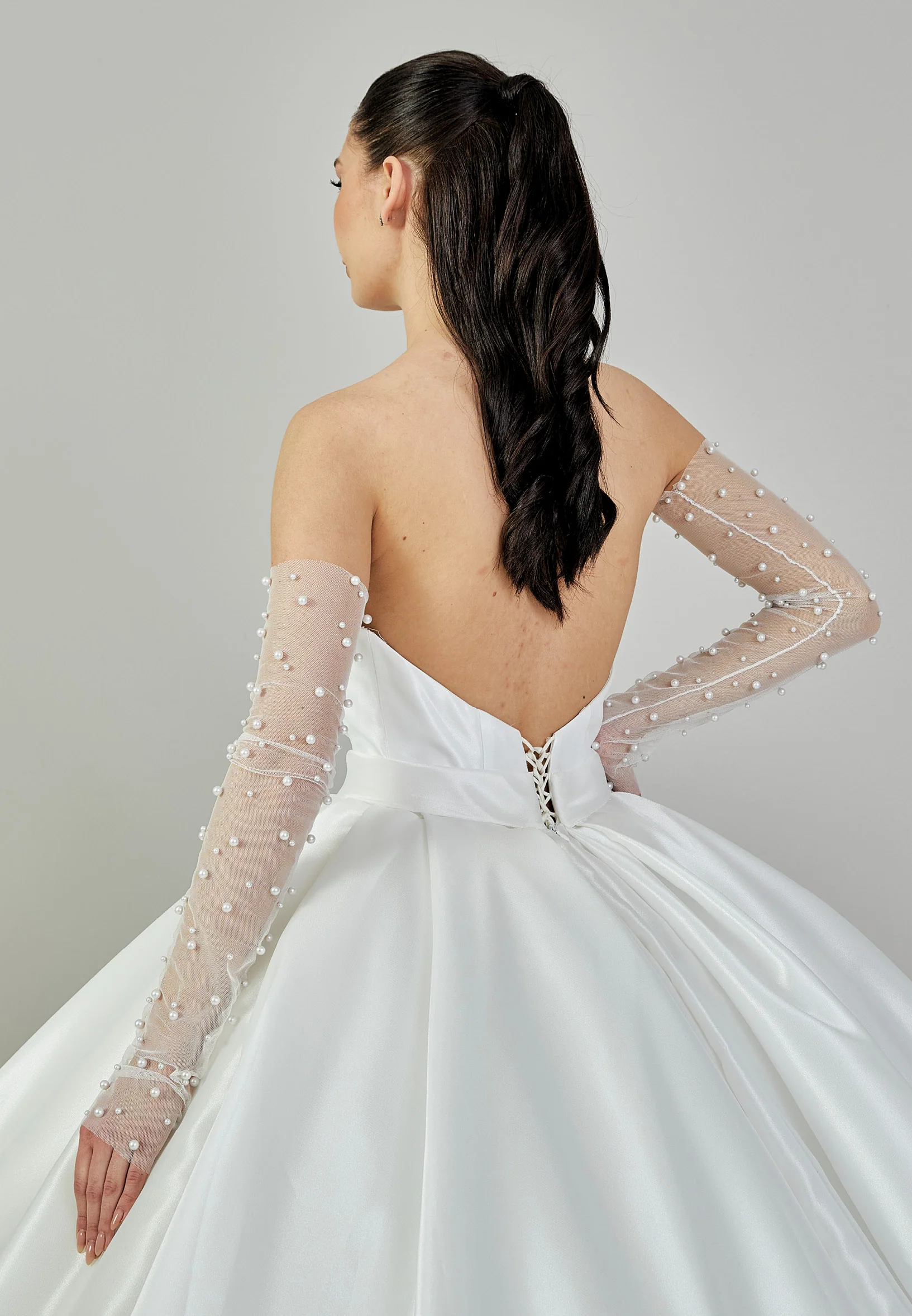 Strapless Maxi Polyester Regular Wedding Dress abb24010 - Image 8