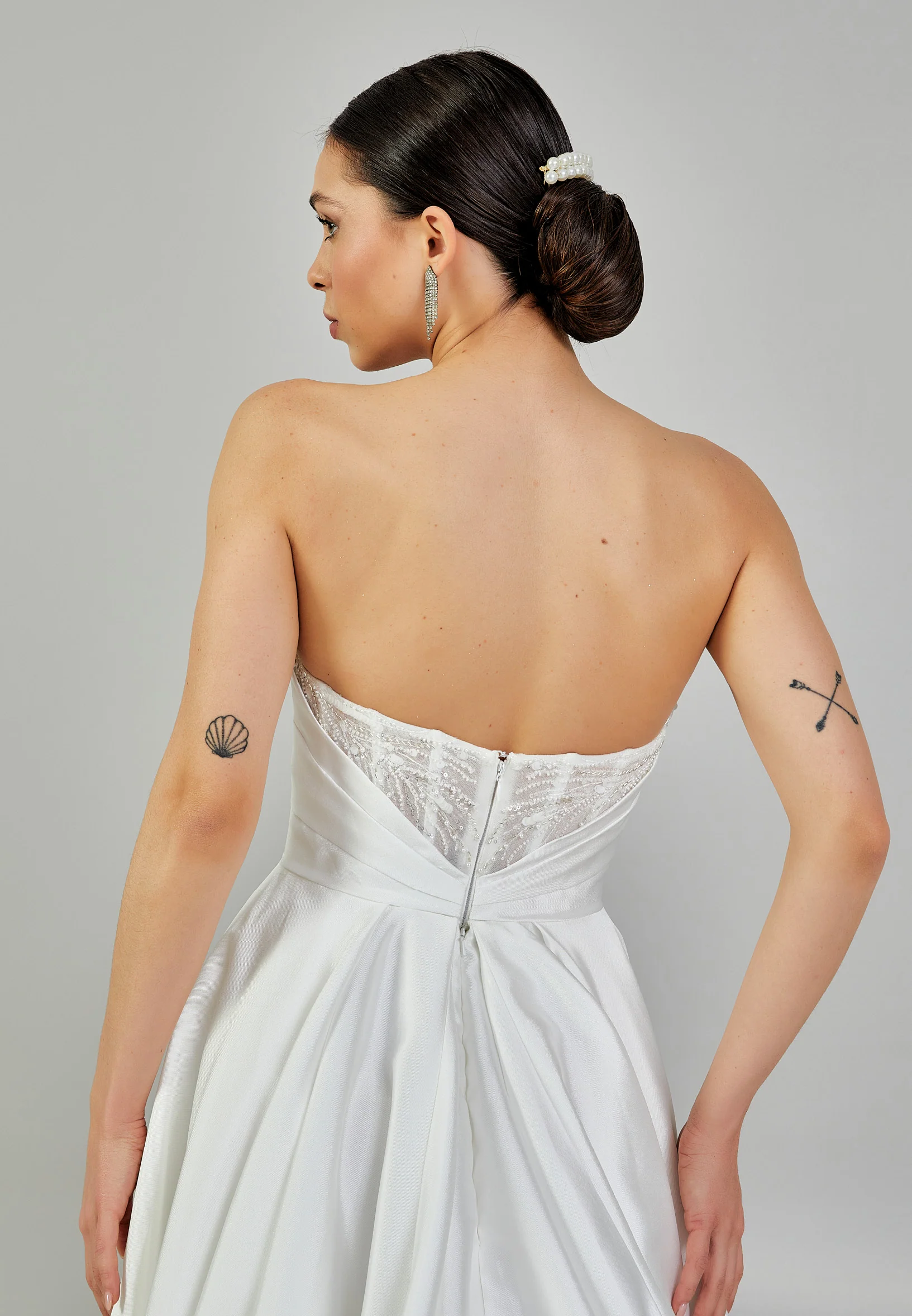 Strapless Maxi Polyester Regular Wedding Dress abbab188u - Image 9