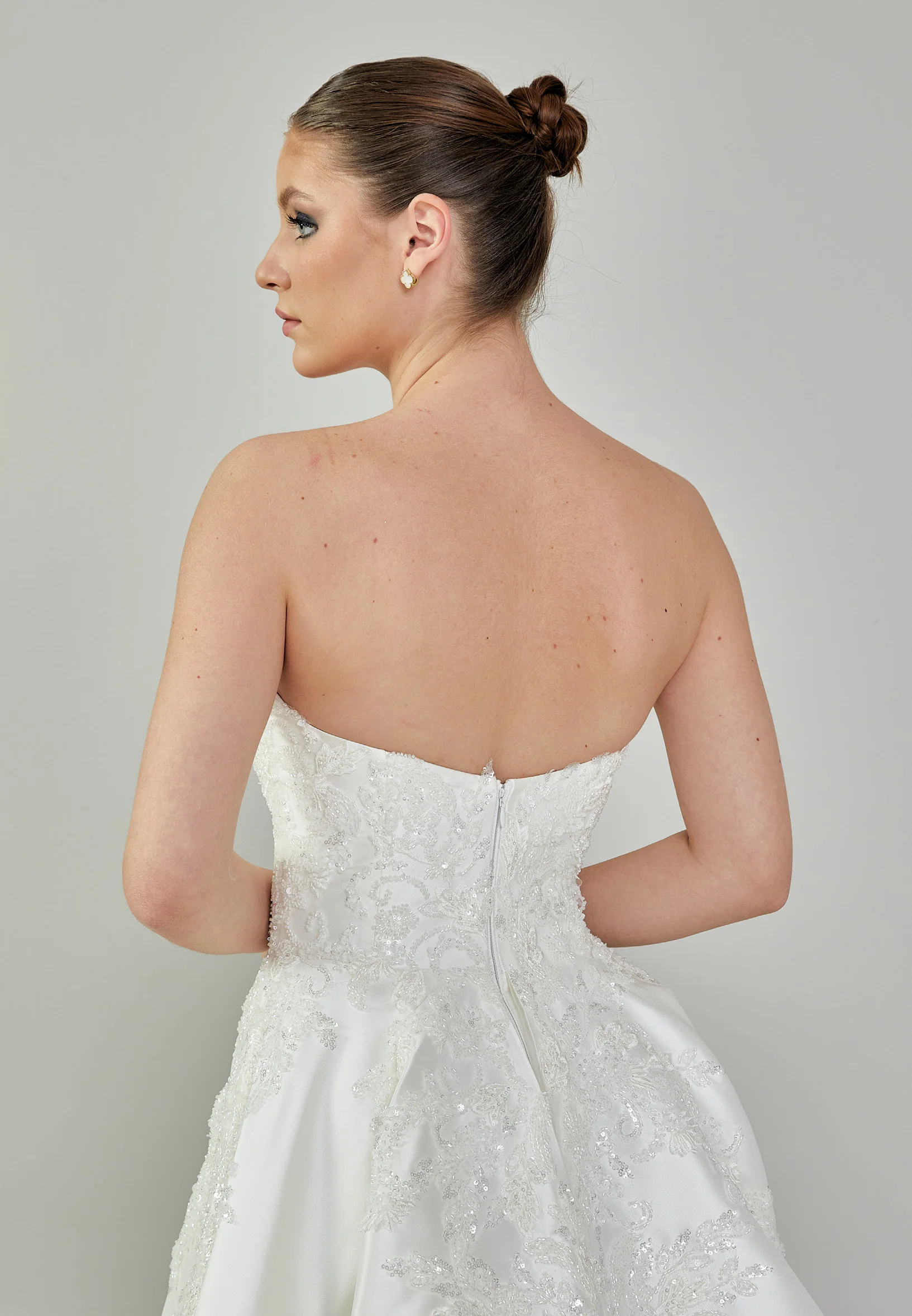 Strapless Maxi Polyester Regular Wedding Dress bnc8122 - Image 8