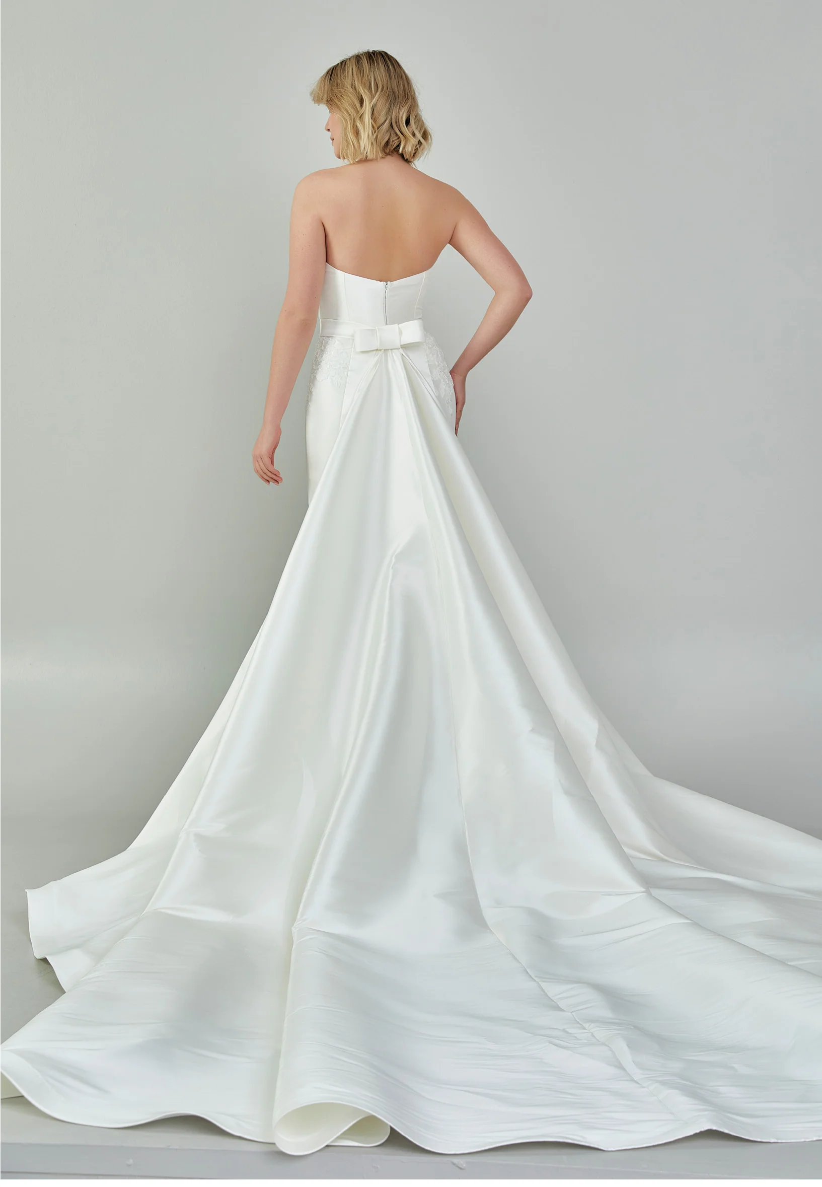 Strapless Maxi Polyester Regular Wedding Dress bnc9044 - Image 7