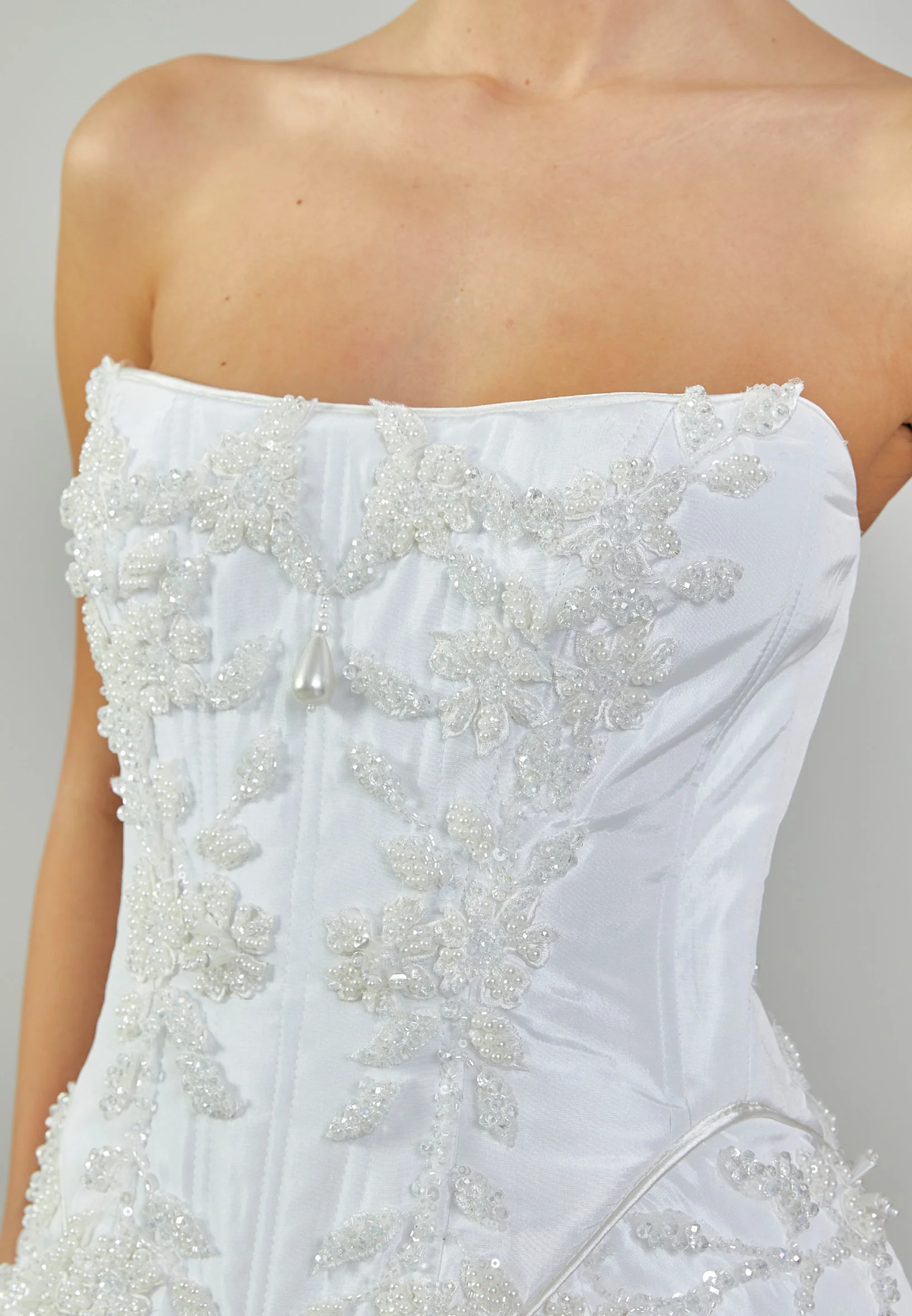 Strapless Maxi Polyester Regular Wedding Dress sodmodel-26 (balik e - Image 4