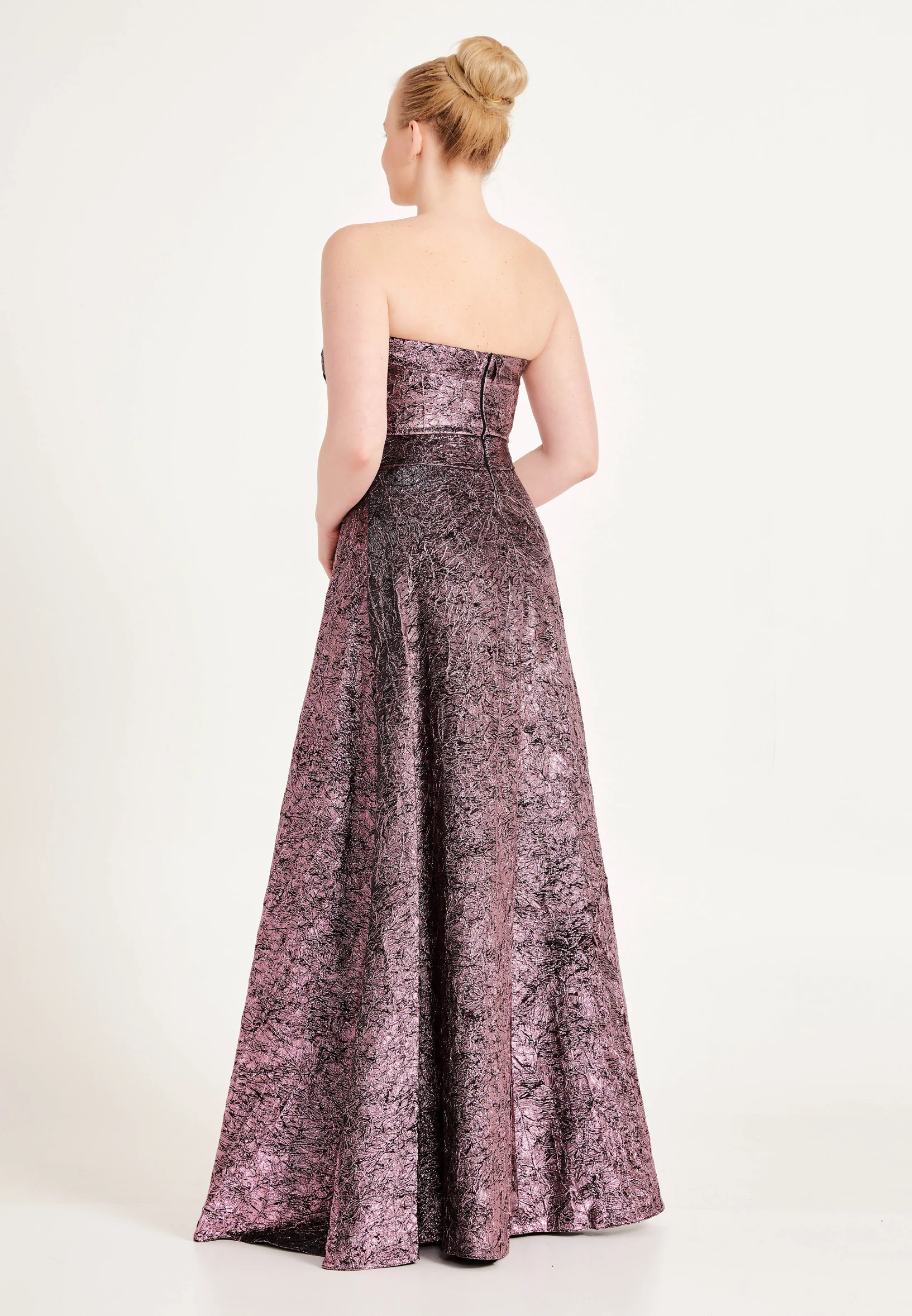 Strapless Maxi Tulle A - Line Plus Size Prom Dress ses2562-1 - Image 18