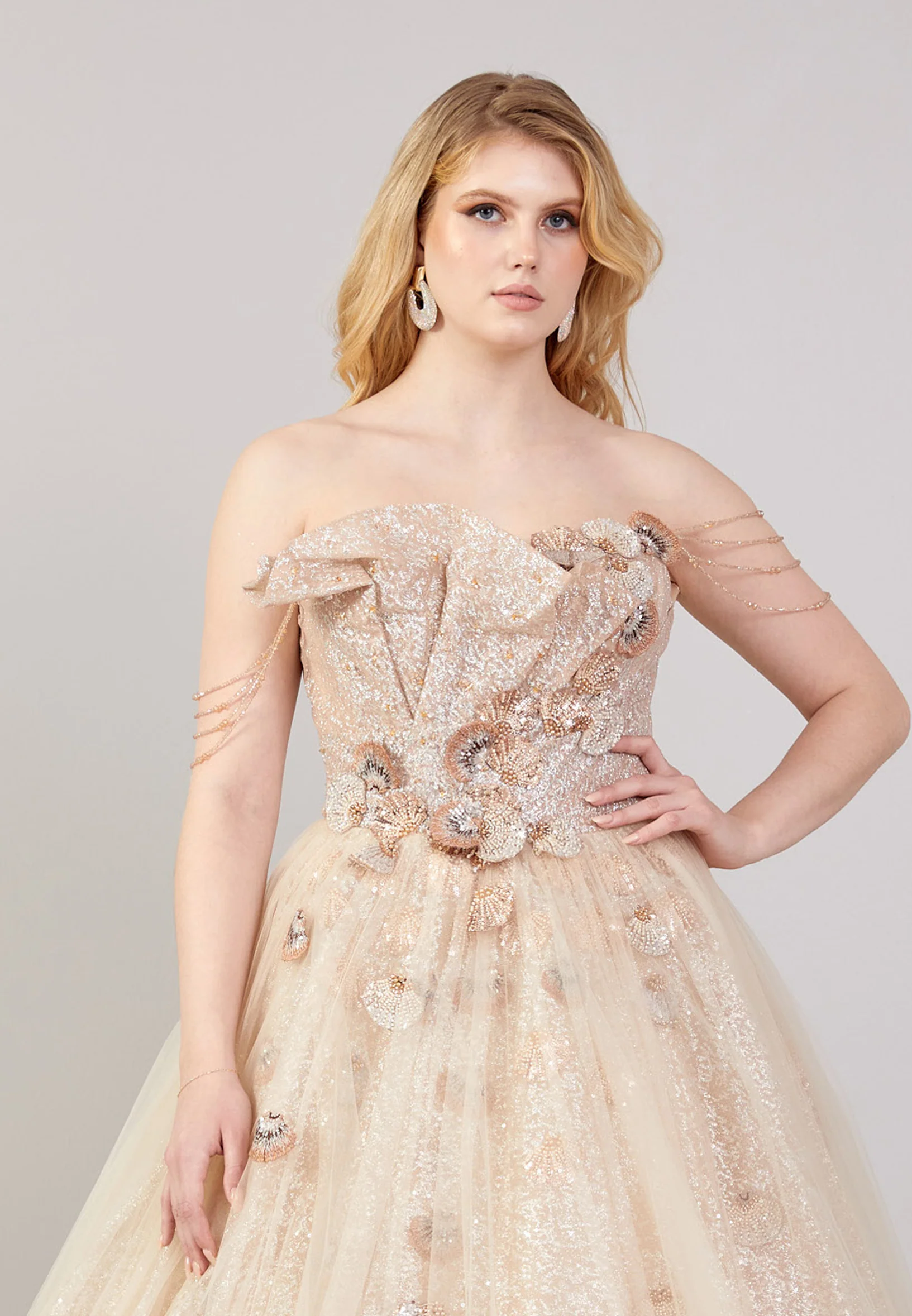 Strapless Maxi Tulle A - Line Regular Prom Dress mti04-16 - Image 4