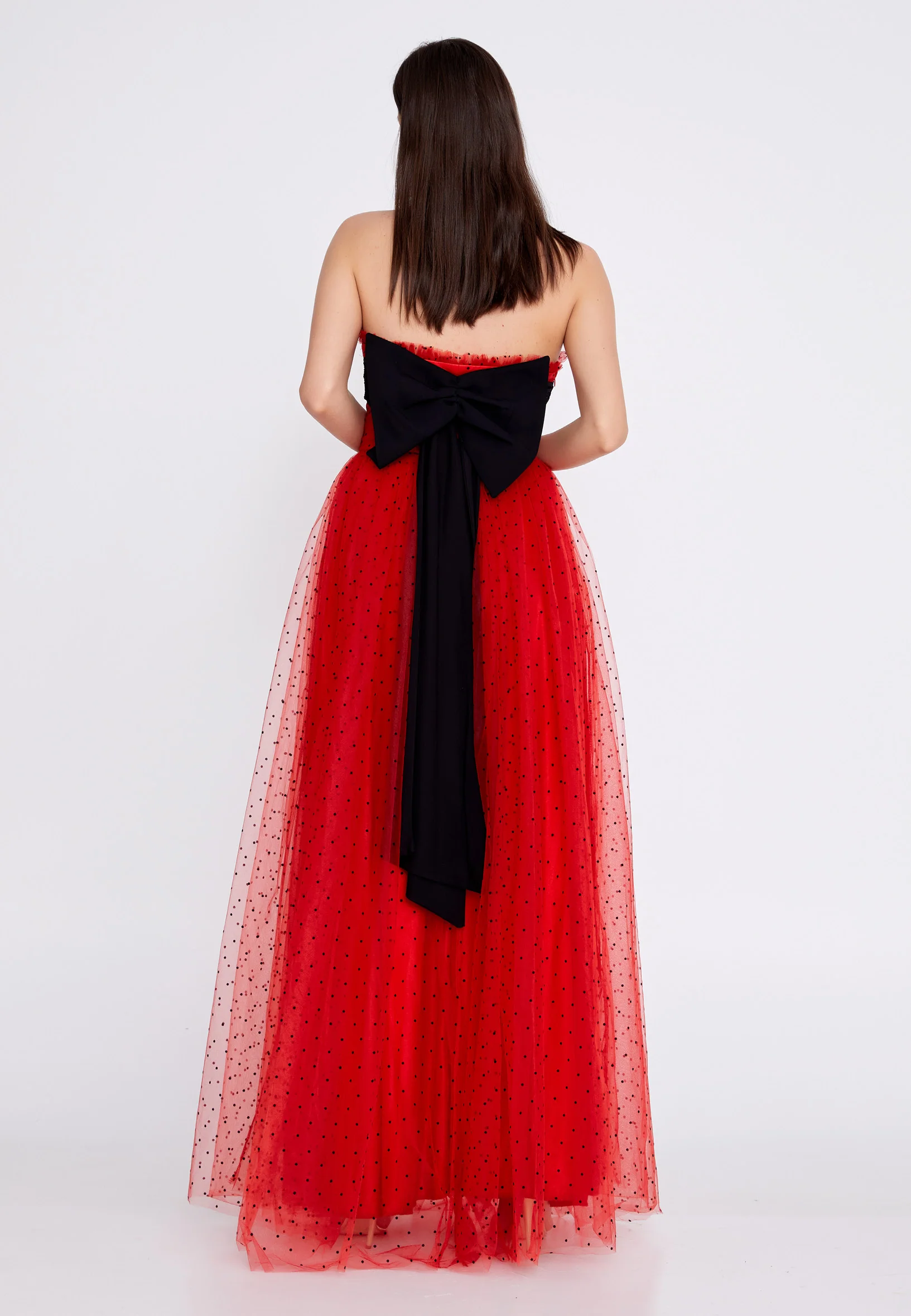 Strapless Maxi Tulle A - Line Regular Prom Dress odr6515 - Image 10