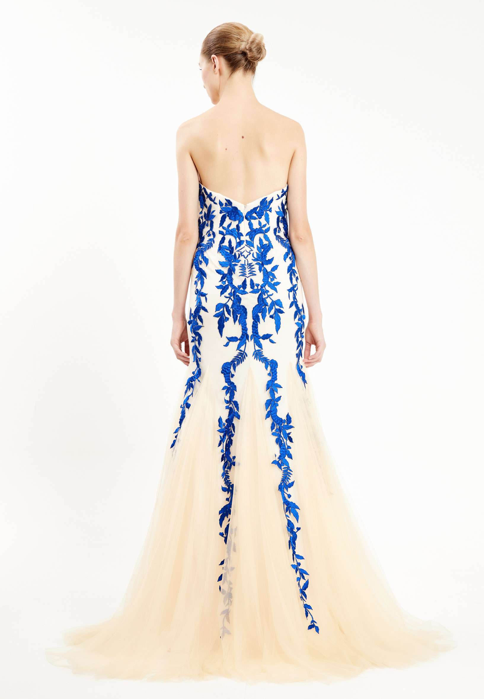 Strapless Maxi Tulle Fit & Flare Regular Prom Dress ern294 - Image 2