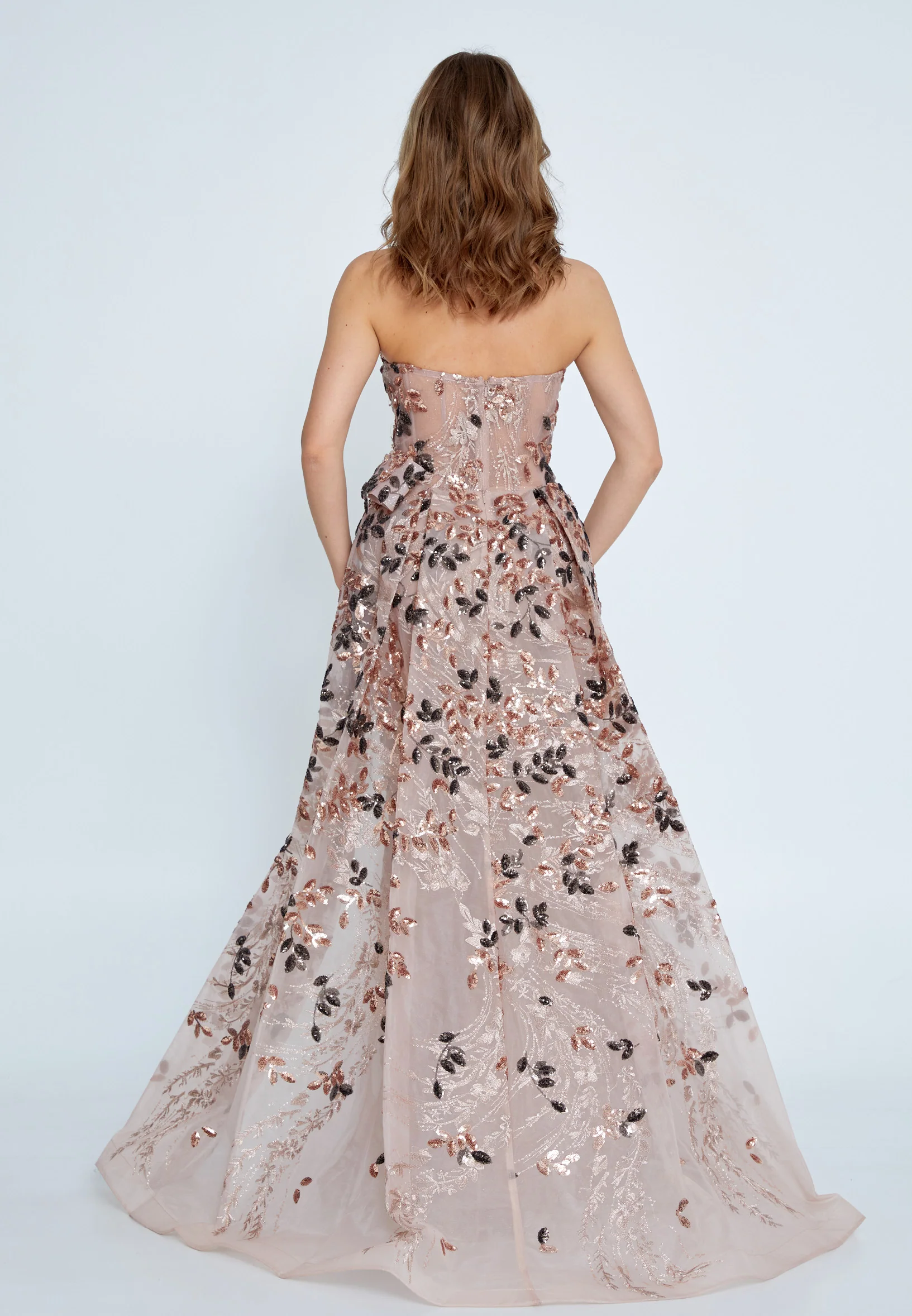Strapless Maxi Tulle Mermaid Regular Prom Dress mti1010 - Image 10
