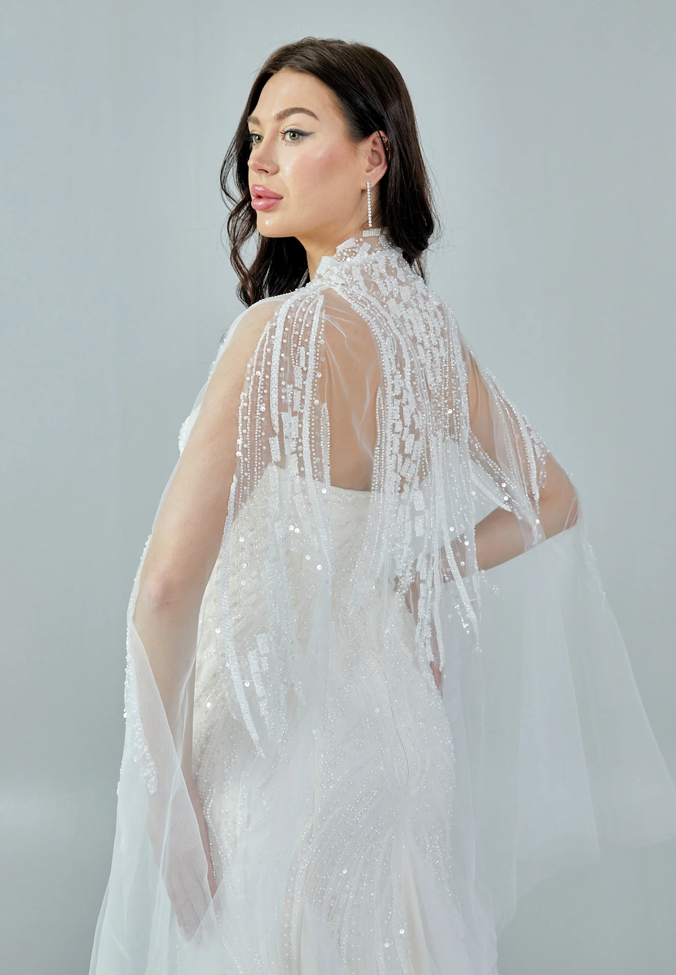 Strapless Maxi Tulle Regular Wedding Dress bnc8055 - Image 3