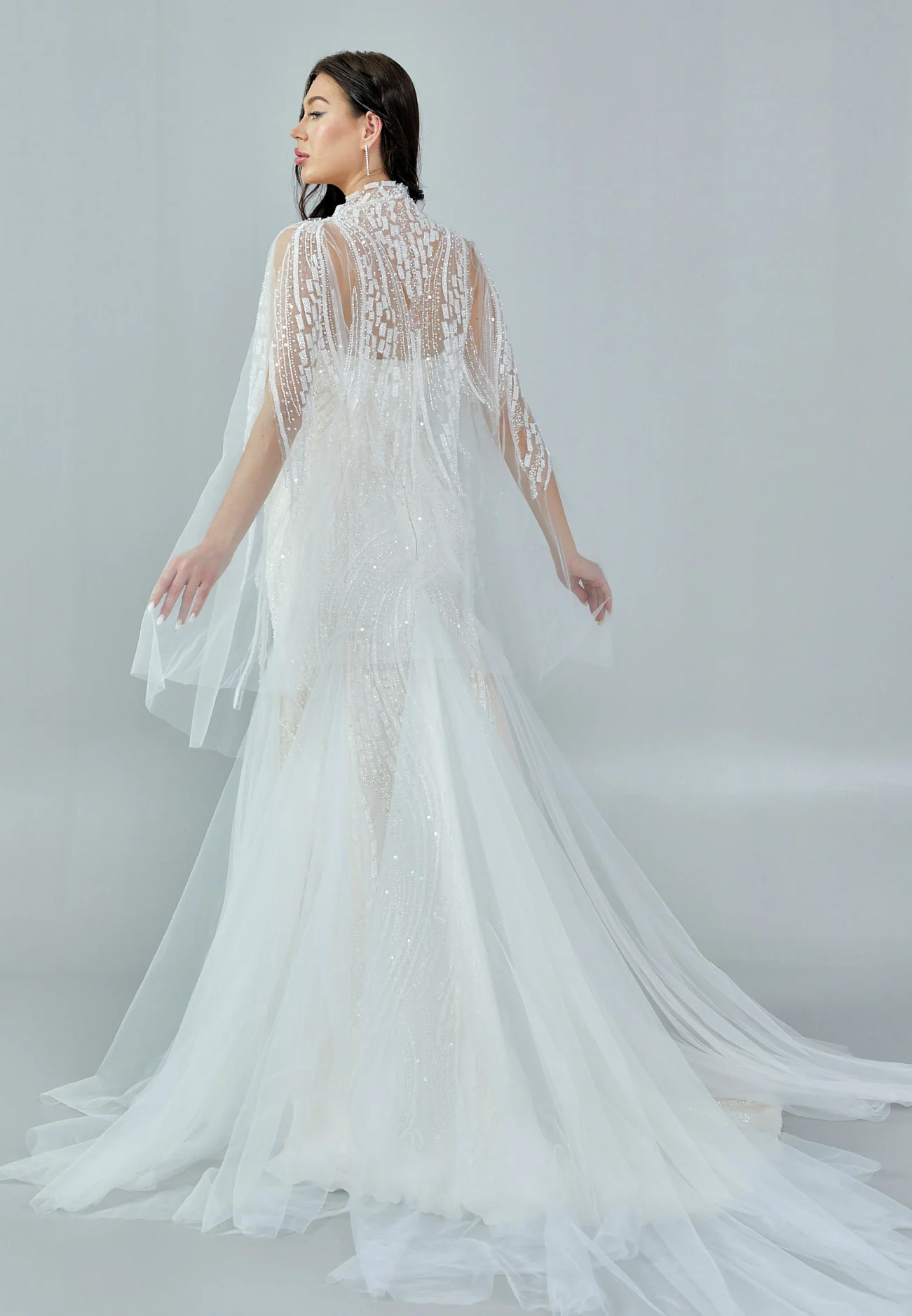 Strapless Maxi Tulle Regular Wedding Dress bnc8055 - Image 5