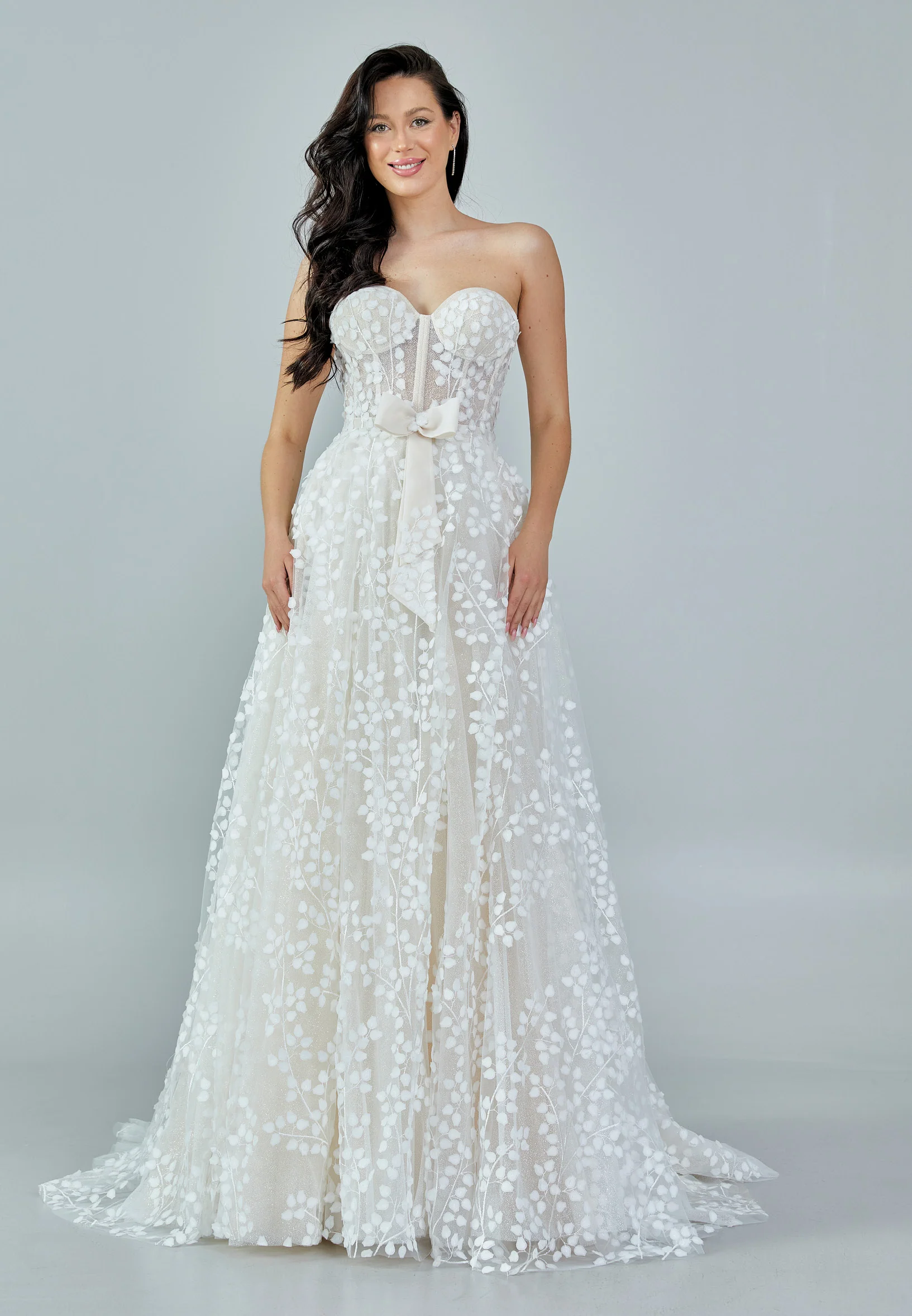 Strapless Maxi Tulle Regular Wedding Dress rlb1636