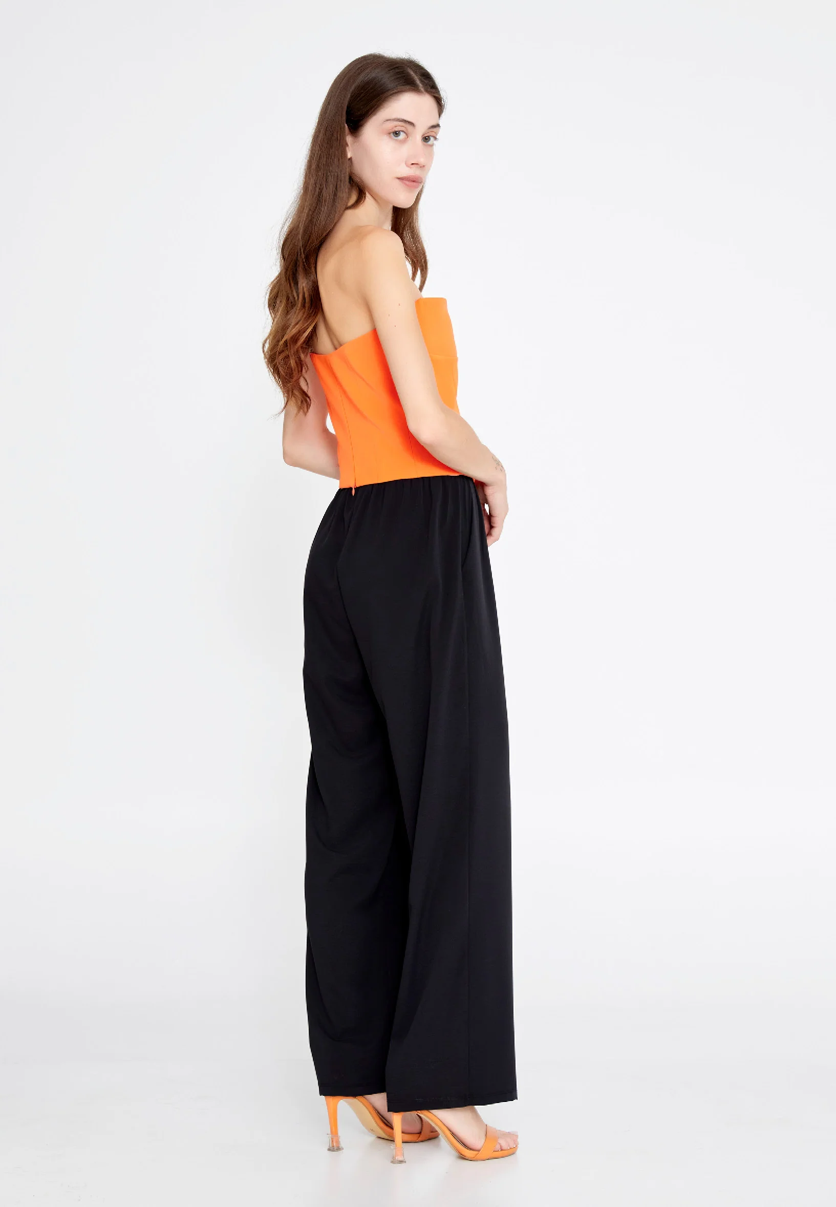 Strapless Solid Color Regular Blouse ber23y4119 - Image 11