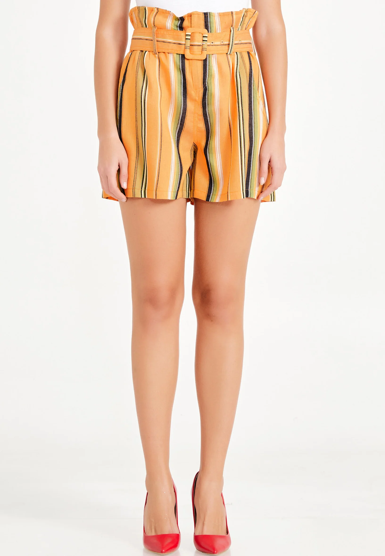 Striped Regular Shorts ber20y2108 - Image 9