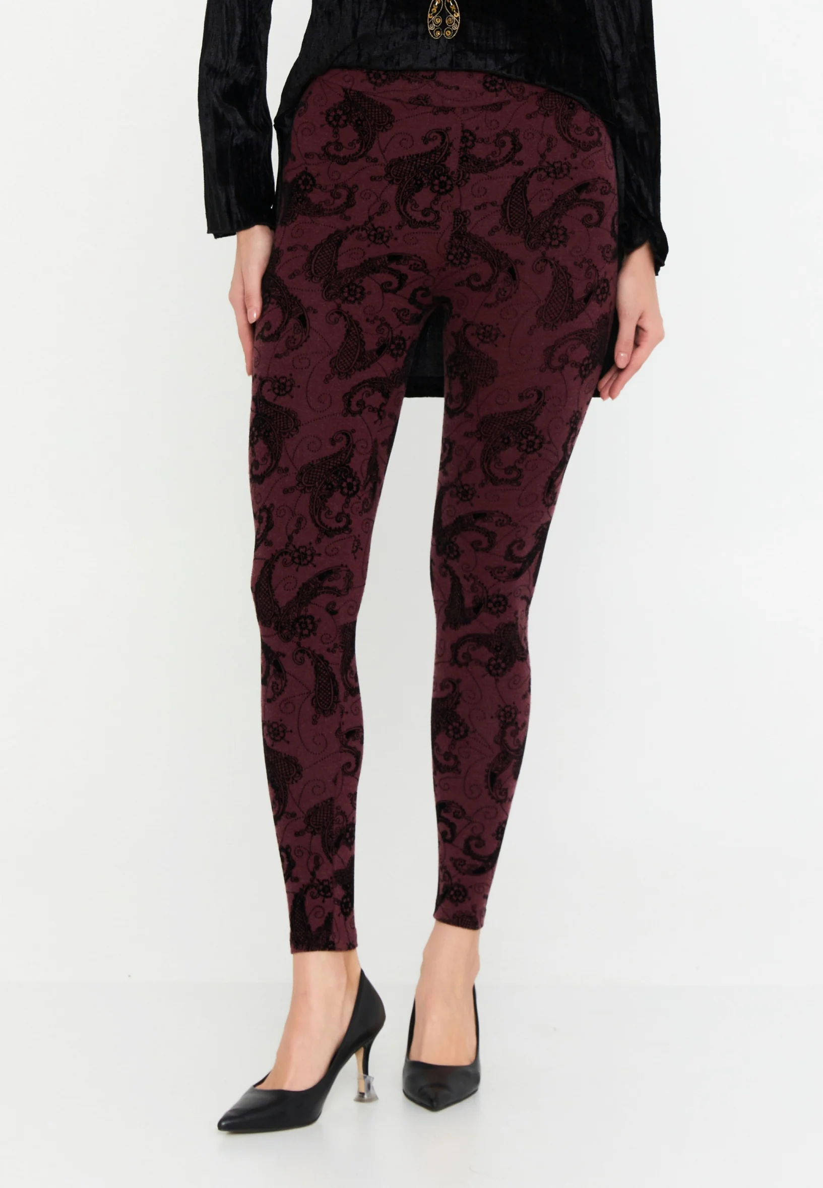 Velvet Graphic Regular Leggings ser26185