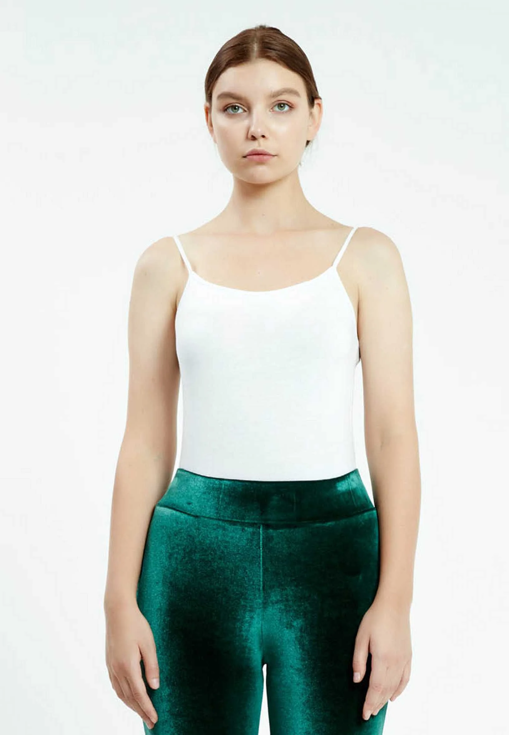 Velvet Solid Color Regular Leggings ser26783 - Image 12