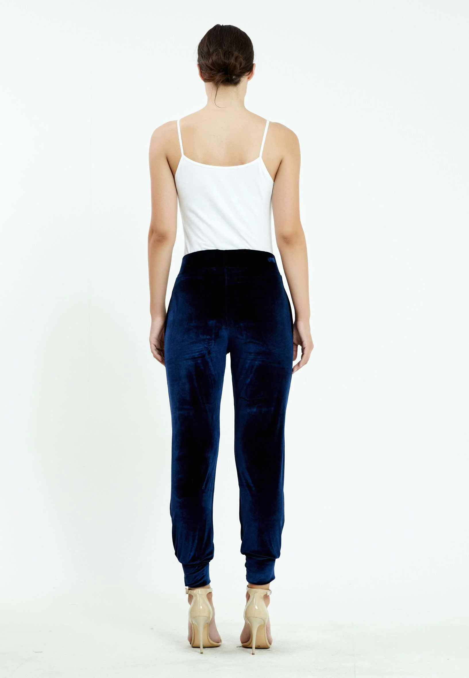 Velvet Solid Color Regular Leggings ser26783 - Image 14