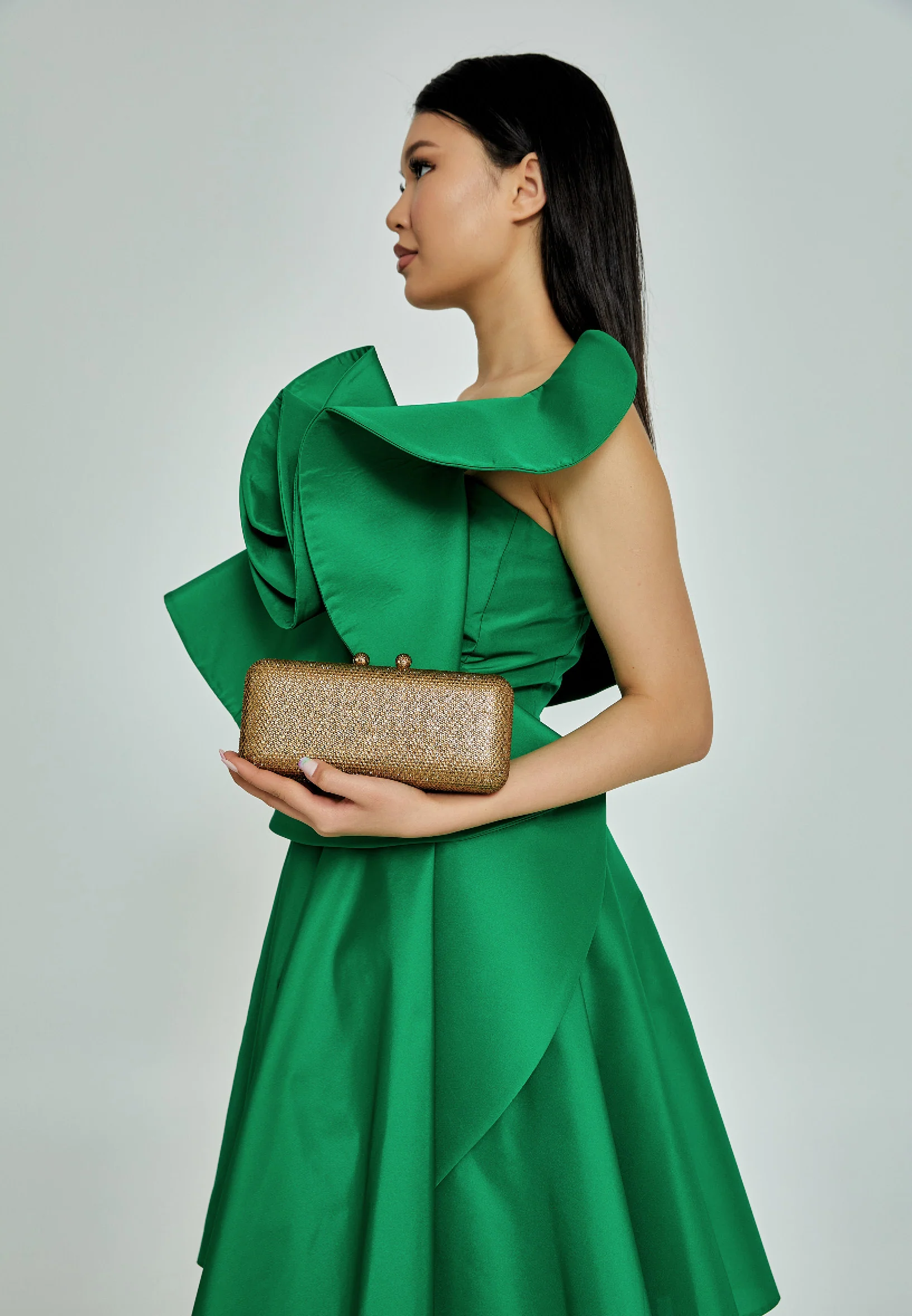 Women's Clutch Solid Color Crystal Stone Handbag abac001 - Image 13
