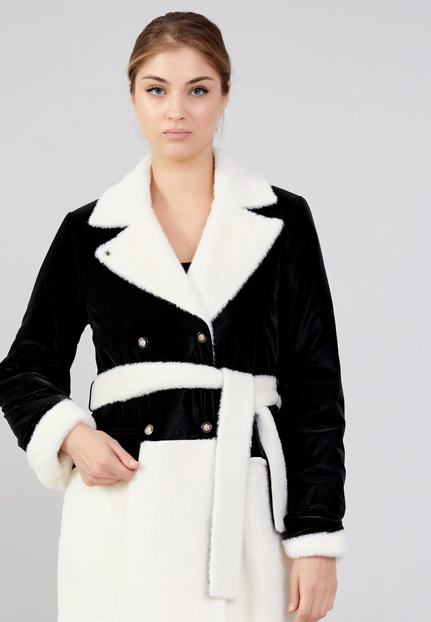 Wool Solid Color Regular Coat mml0508 - Image 10
