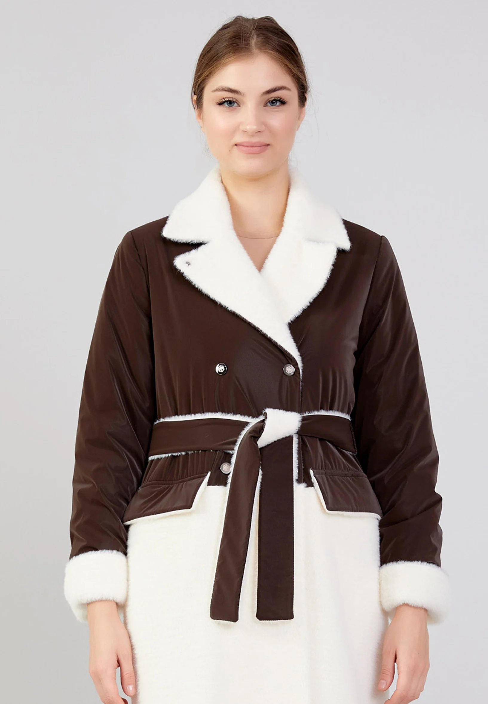 Wool Solid Color Regular Coat mml0508 - Image 22