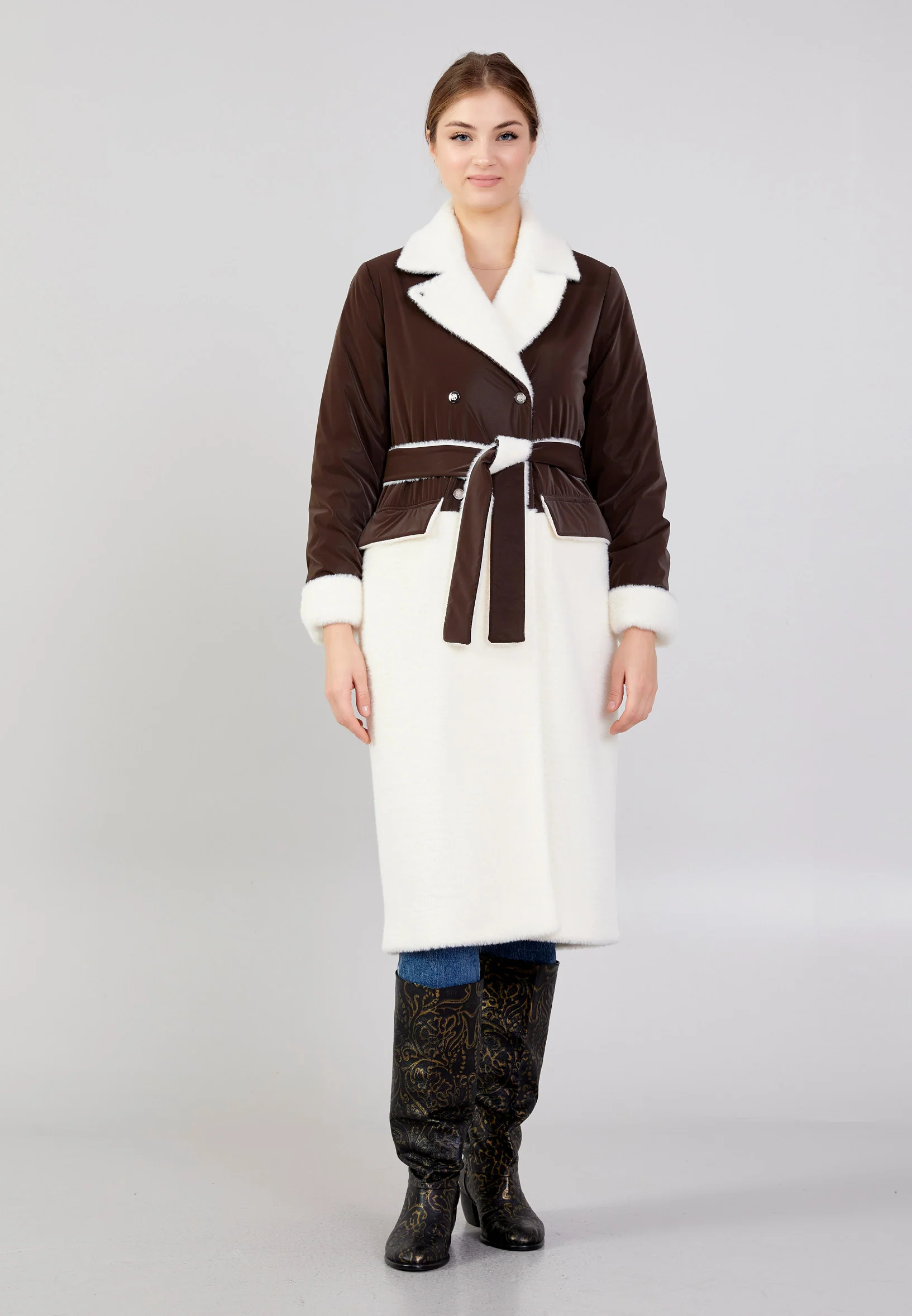 Wool Solid Color Regular Coat mml0508 - Image 23
