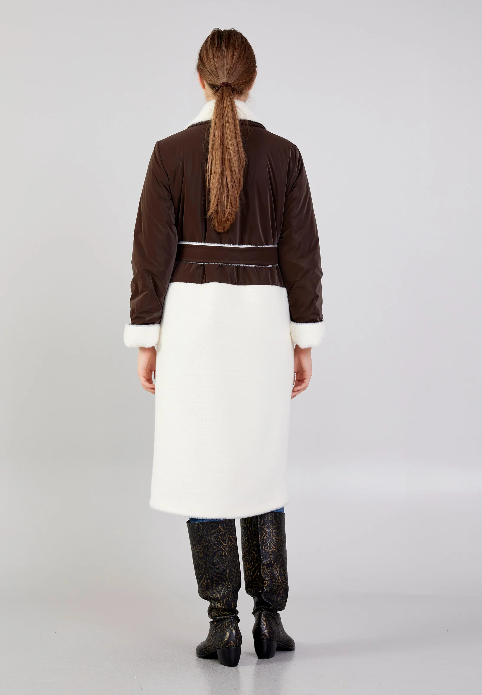 Wool Solid Color Regular Coat mml0508 - Image 25
