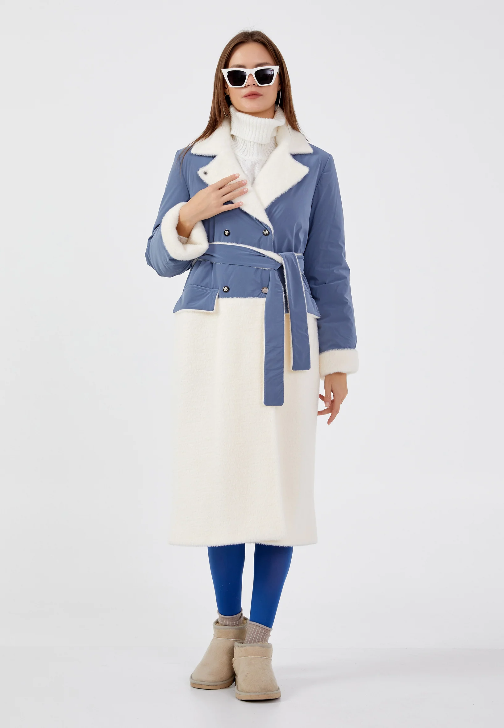 Wool Solid Color Regular Coat mml0508 - Image 31