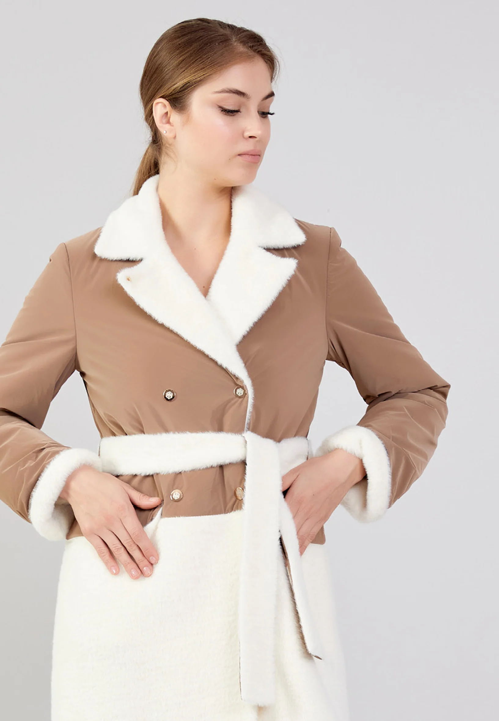 Wool Solid Color Regular Coat mml0508 - Image 35