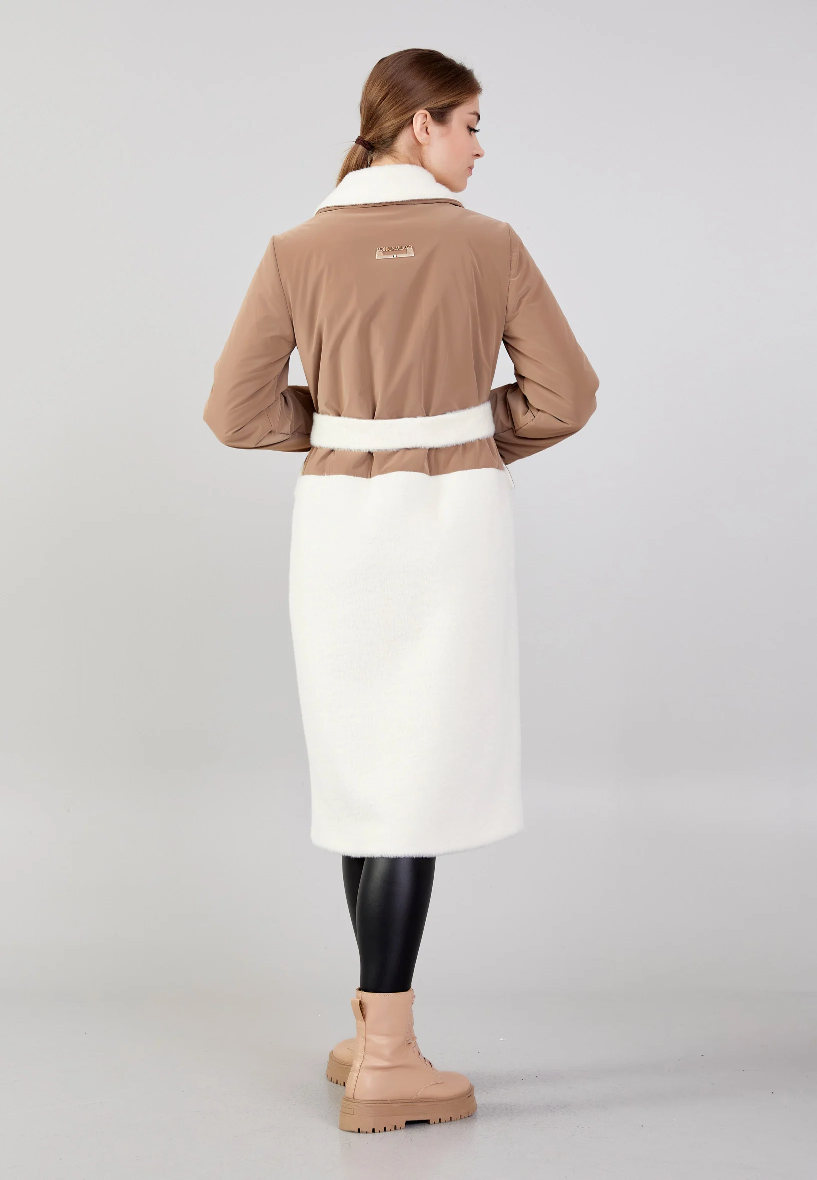 Wool Solid Color Regular Coat mml0508 - Image 38
