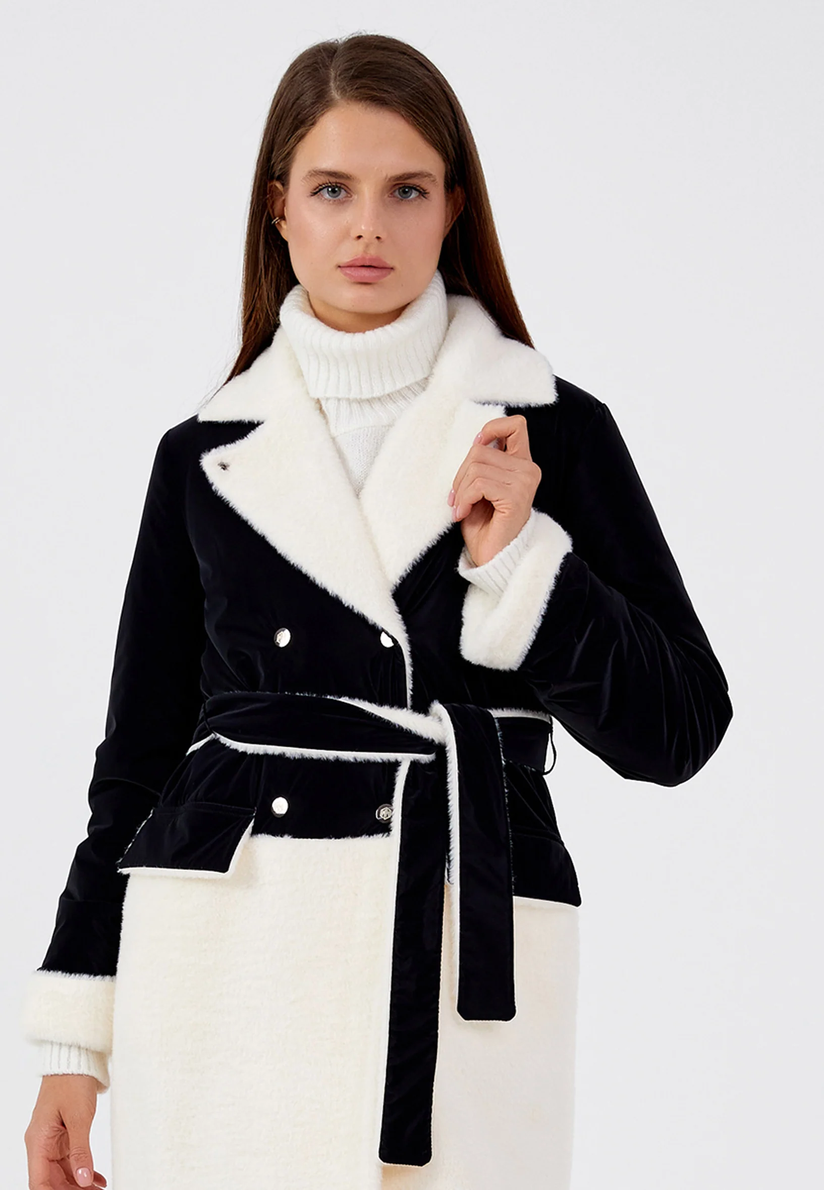 Wool Solid Color Regular Coat mml0508 - Image 39