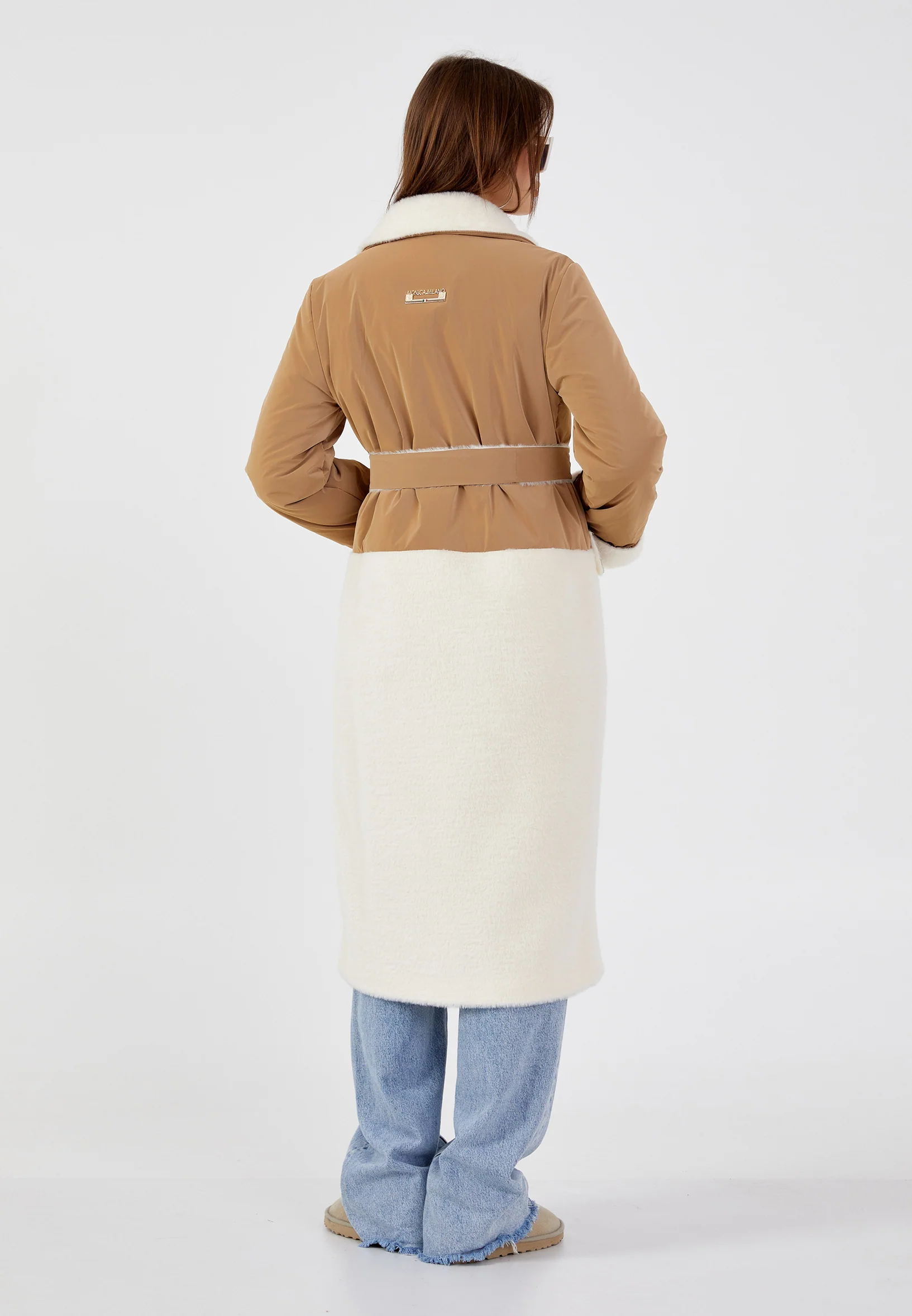 Wool Solid Color Regular Coat mml0508 - Image 8